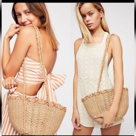 Free People Sandbar Straw‎ Crossbody - Picture 1 of 9
